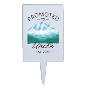 Promoted To Uncle Est 2027 New Uncle VI Cake Topper