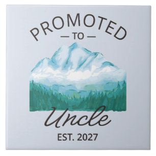 Promoted To Uncle Est 2027 New Uncle VI Ceramic Tile