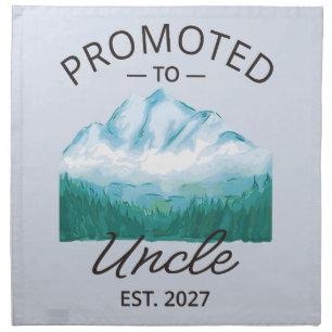 Promoted To Uncle Est 2027 New Uncle VI Cloth Napkin