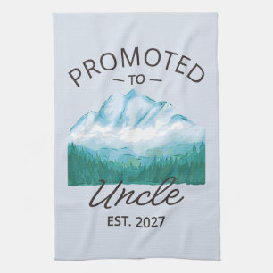 Promoted To Uncle Est 2027 New Uncle VI Kitchen Towel