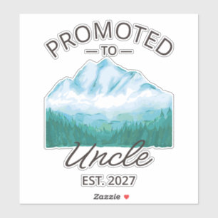 Promoted To Uncle Est 2027 New Uncle VI Sticker