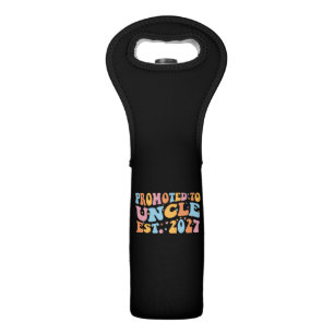 Promoted To Uncle Est 2027 New Uncle Wine Bag