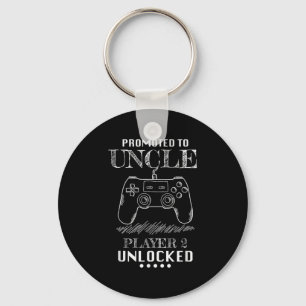 Promoted To Uncle Player 2 Unlock Shirt New Uncle  Keychain