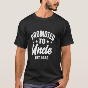 Promoted To Uncle Promoted To Uncle est 1989 Vinta T-Shirt