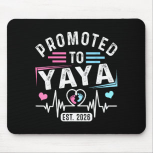 Promoted To Yaya Est. 2026 Vintage Yaya  Mouse Pad