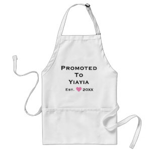 Promoted To Yiayia Adult Apron