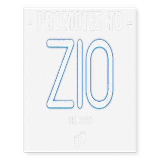 Promoted to Zio Expecting Pregnancy Gifts for Ital Temporary Tattoos