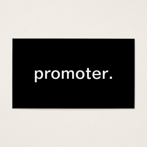Promoter Business Cards