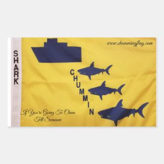 Promoting safety awareness rectangular sticker