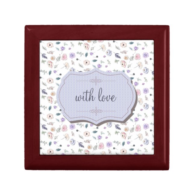 Promotion Bohemian Chic Floral Boho Girl Flowers Gift Box (Front)