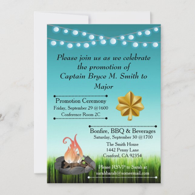 Promotion Celebration Invitation (Front)