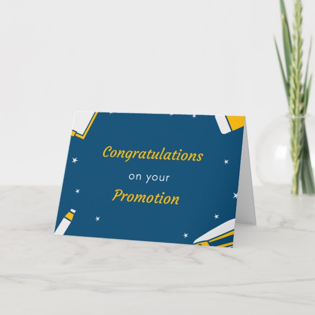 Promotion Congratulations Card (Front)