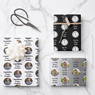 Promotion Congratulations Custom Message Gift Wrapping Paper Sheets