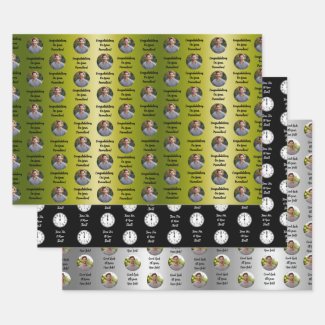 Promotion Congratulations Custom Message Gift Wrapping Paper Sheets