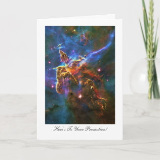 Promotion Congratulations, Starry Carina Nebula Card