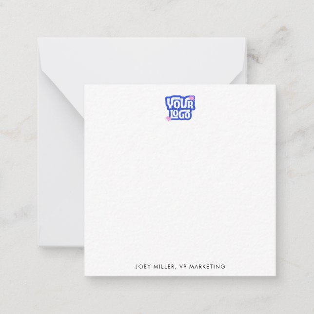 Promotion Gift Corporate Business Logo Custom Note Card (Front)