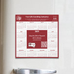 Promotion "Gift of Growth" 2025 Calendar Magnet<br><div class="desc">The Promotion "Gift of Growth" 2025 Calendar Magnet, part of the Life Coach Red & White Branding Package collection, is the perfect year-round promotional tool for your life coaching company. This square magnet for 2025 seamlessly blends promotional messaging, branding, and functionality to help promote gift certificates. The white and red...</div>