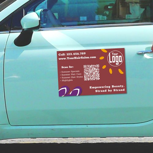 Promotion Summer Special Hair Salon Call www Scan Car Magnet