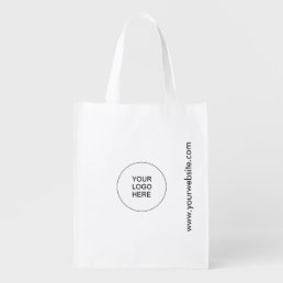 Promotional Add Logo Website Address Template  Grocery Bag