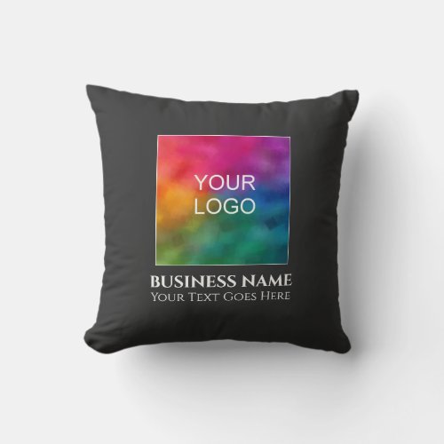 Promotional Add Upload Company Logo Business Throw Pillow