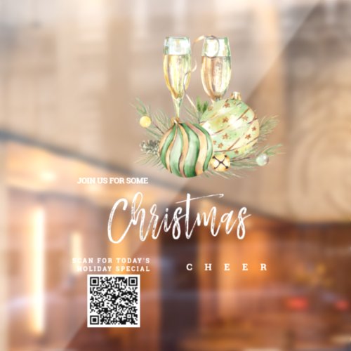  Promotional AP20 Christmas Cheer QR Window Cling