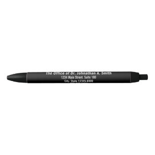 Promotional Black and White Doctors Office Pen