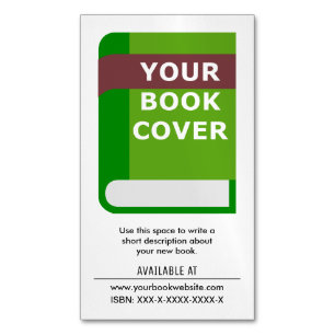 Promotional Book Cover Author Business Card Magnet