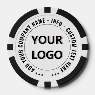 Promotional Branded Custom Logo Text Poker Chips