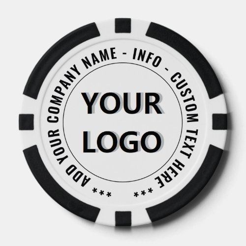 Promotional Branded Custom Logo Text Poker Chips