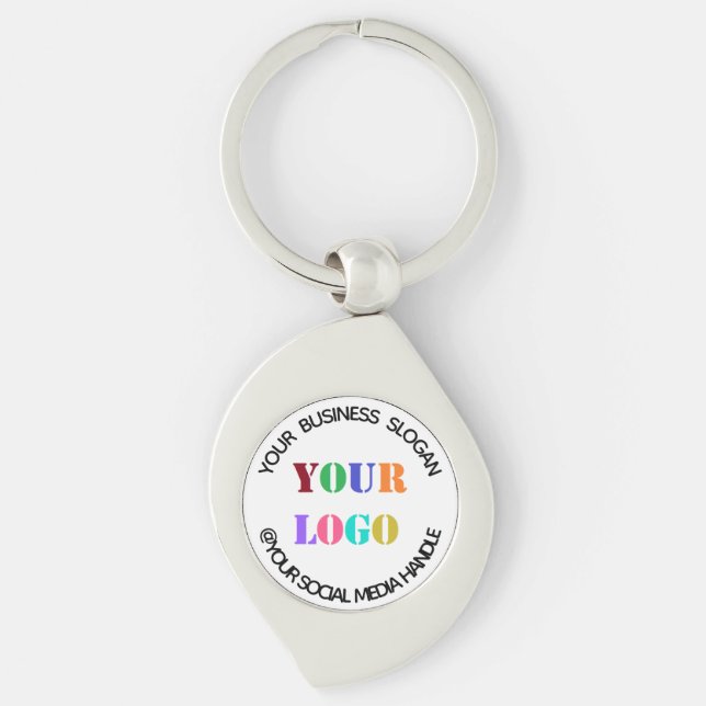 Promotional Branded Social Media Keychain Template (Front)