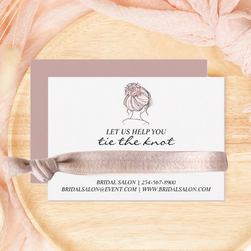 Promotional Bridal Business Hair Tie Holder  Enclosure Card