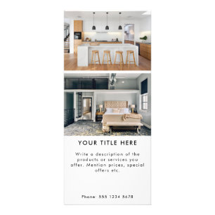 Promotional Business 2 Photo Banner & Text Rack Card