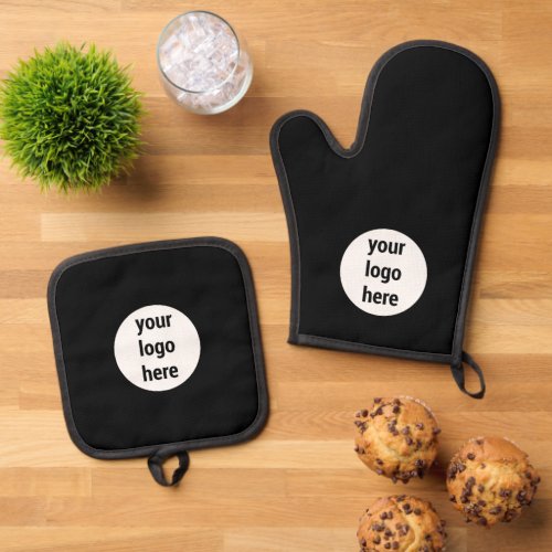 Promotional Business Company Logo Customer Gifts   Oven Mitt  Pot Holder Set