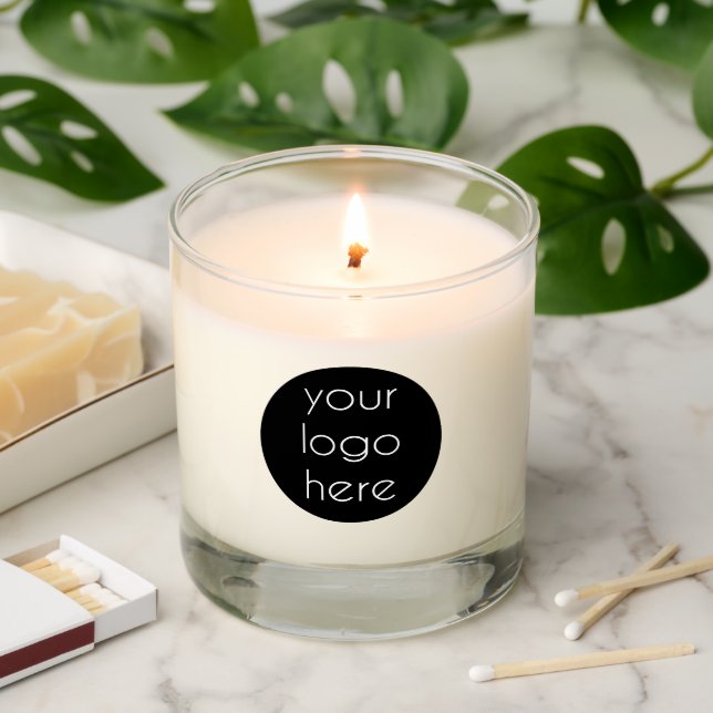Promotional Business Company Logo Customer Gifts   Scented Candle (Lit)