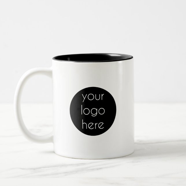 Promotional Business Company Logo Customer Gifts  Two-Tone Coffee Mug (Left)