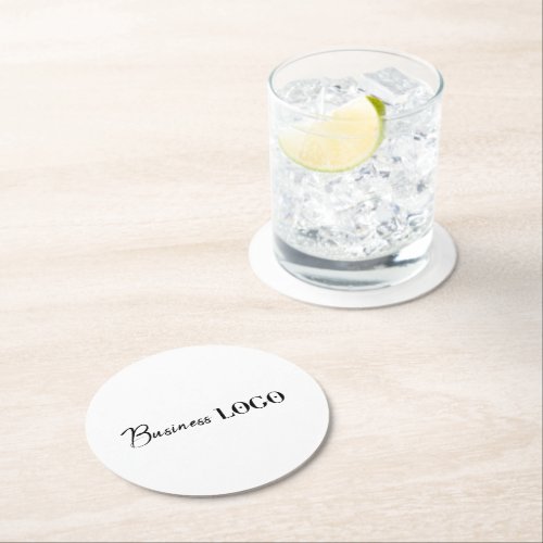 Promotional Business Company Logo Round Paper Coaster