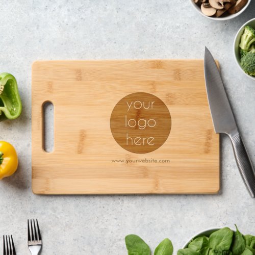 Promotional Business Company Logo  Text Website Cutting Board