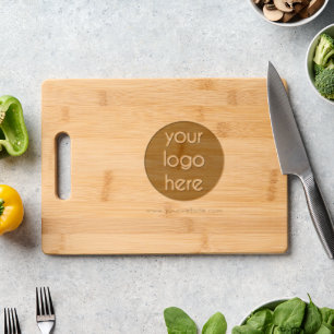 Promotional Business Company Logo & Text Website Engraved Cutting Board