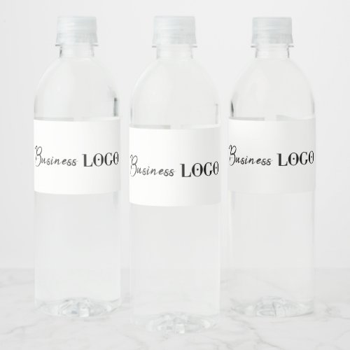 Promotional Business Company Logo Water Bottle Label