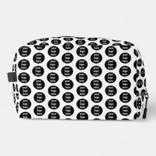 Promotional Business Logo Black White Pattern Dopp Kit