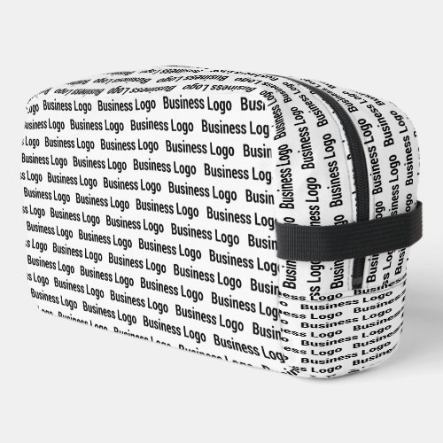 Promotional Business Logo Black White Pattern  Dopp Kit