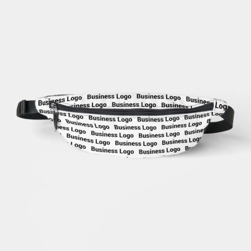 Promotional Business Logo Black White Pattern  Fanny Pack