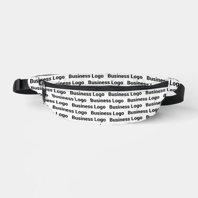 Promotional Business Logo Black White Pattern  Fanny Pack (Front)