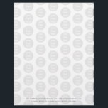 Promotional Business Logo Black White Pattern  Letterhead<br><div class="desc">A promotional opaque business logo black and white pattern that can be customized to your business logo. An ideal design for small businesses and companies. A corporate design perfect for professional business stationery. Upload your business logo to automatically became an opaque pattern.</div>