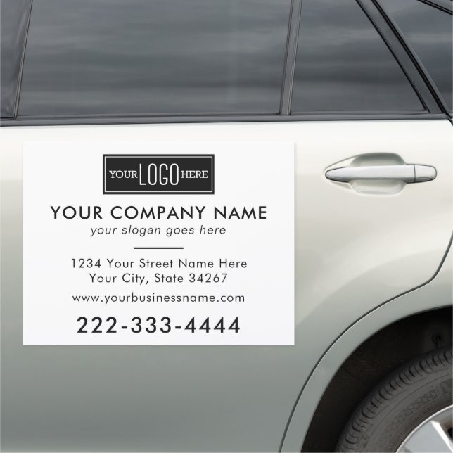 Promotional Business Logo Branded Car Magnet (In Situ)