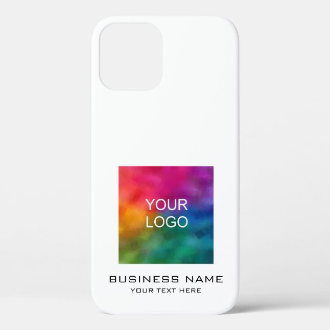 Promotional Business Logo Custom Template Elegant Case-Mate iPhone Case (Back)