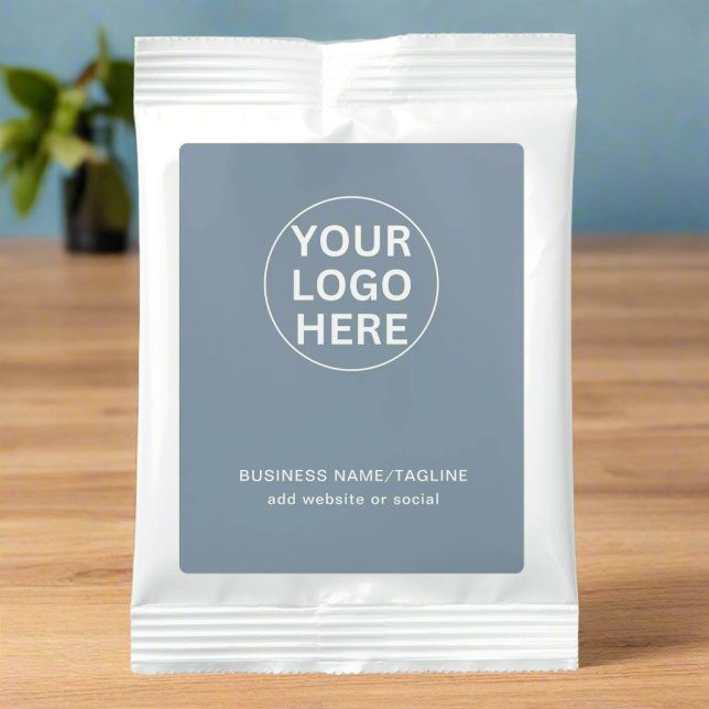 Promotional Business Logo Dusty Blue Branded  Margarita Drink Mix (Creator Uploaded)