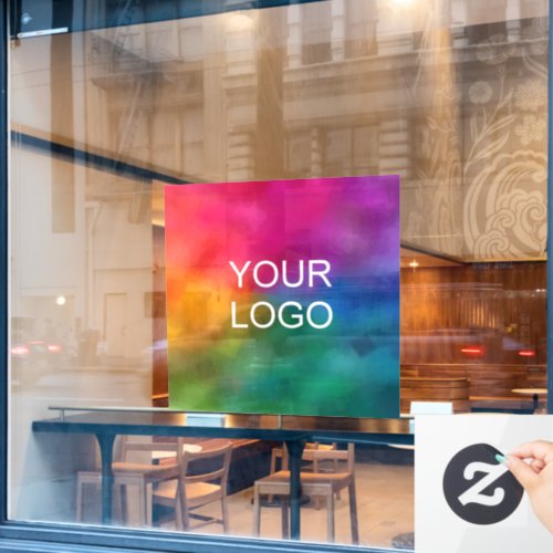 Promotional Business Logo Modern Simple Template Window Cling