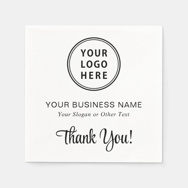 Promotional Business Logo Napkins (Front)
