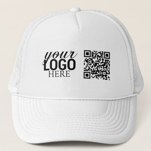 Promotional Business Logo QR Code Employee Staff Trucker Hat
